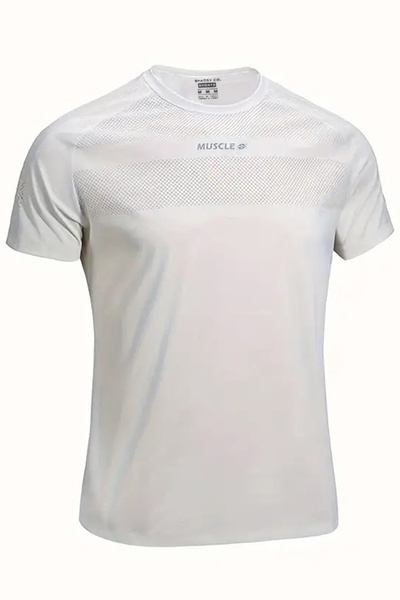 GHASSY CO. Αθλητικό μπλουζάκι αθλητικής τεχνικής γυμναστικής Ghassy Co. Ανδρικό μπλουζάκι που απορροφά την υγρασία και στεγνώνει γρήγορα χωρίς ξεθώριασμα