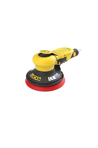 LUCAS Orbital Air Sander Merkezi Vakumlu 150 Çap 5 Orbital Havalı Zımpara Mak...