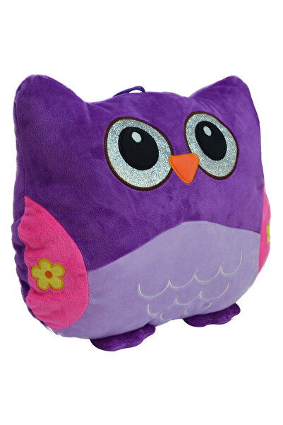 Halley Oyuncak Renkli Baykuş Yastık Peluş 30 Cm 62958 Mor
