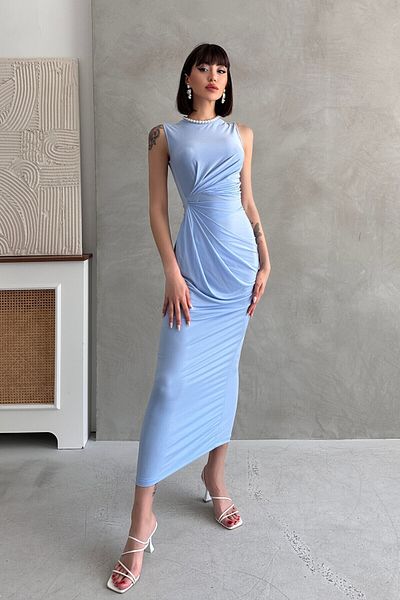 New Now ROCHIE SANDY DRAPED FĂRĂ MÂNI CU Gâtul CIC