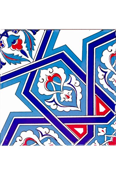 Armada Çini 20x20 Cm Ac 72 Selçuk Yıldızı Geometrik Çini Karo