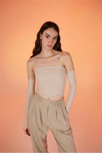 Markano Empressmoda Beige Smooth Blouse