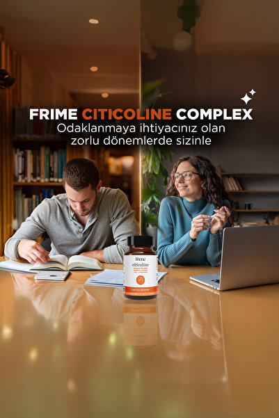 Frime Focus, Enerji, Sitikolin, Rhodiola, Ginkgo Biloba, B12, L Theanine