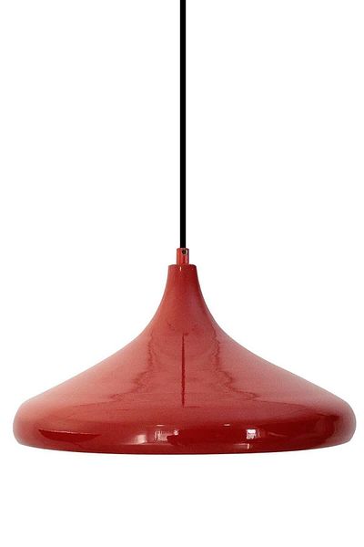 Modavize Nil Modern Metal - Red Single Chandelier - Living Room, Kitchen, Cafe Plaster