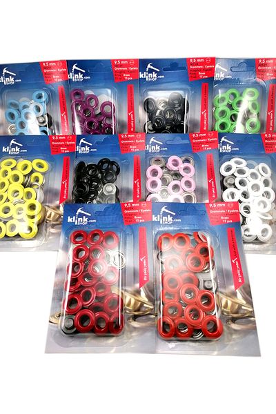Klinkshop No 5 Dark Blue Eyelet and 20 Pieces 8.5mm Stainless Brass - Applications Apparatus