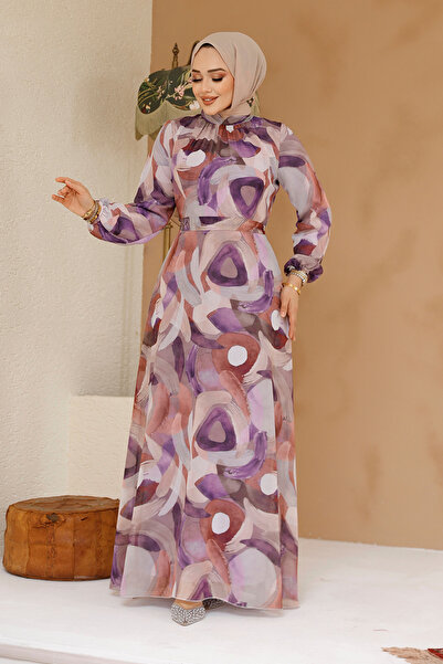 Neva Style Lilac Hijab Dress - 27976Lila
