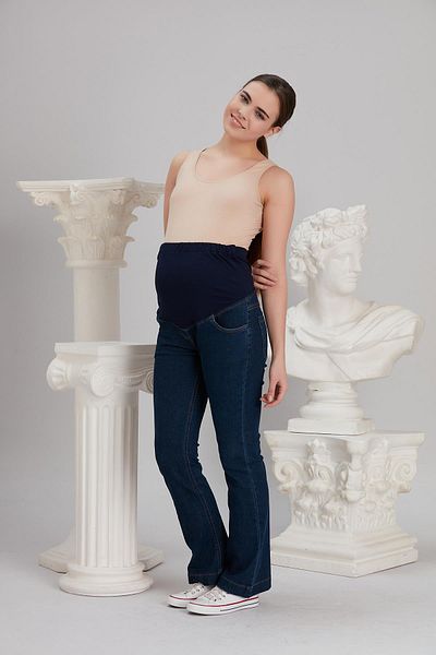 Işşıl 4498-pantaloni de maternitate cu picior evazat flexibil