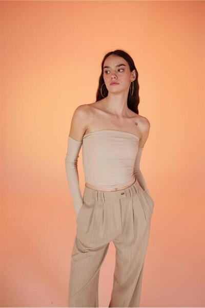 Markano Empressmoda Beige Smooth Blouse