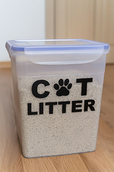 DEEMBRO 5L Shnano Cat Litter Storage Container Air-Violent-Leak Proof