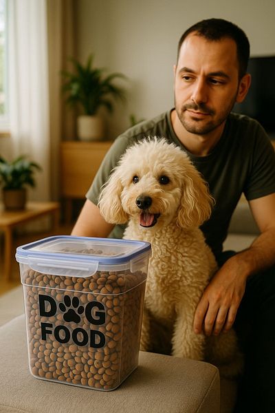 DEEMBRO 5.5 Lt Silicone Vacuum Dog Food Storage Box - Air-Proof and Leak-Proof