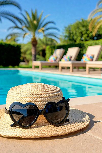 MACERATİ Heart Bow Uv400 Black Children's Sunglasses 4036