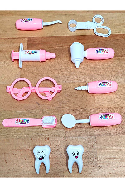 a v d a Pembe Dişçi Doktor Seti Diş Doktoru 10 Parça