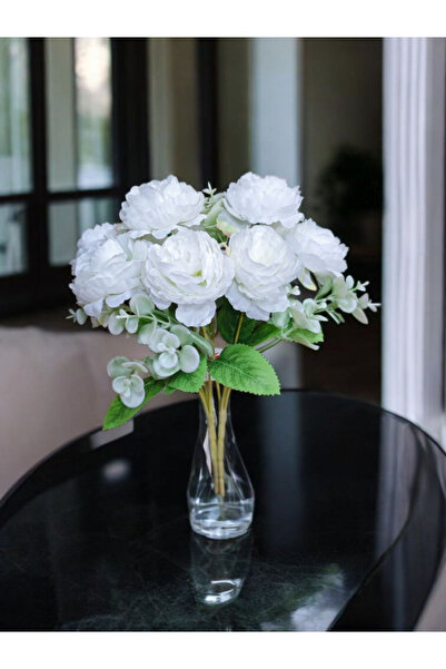 MD Aspiz Flowers 2 Adet Yapay Lüx Şakayık Eren Gül Aranjmanı _ Gelin Buketi S...