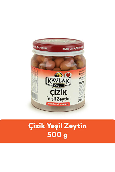 Kavlak Zeytin Çizik Yeşil Zeytin 500 GR