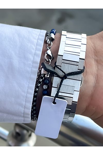 Bentini Men's Wristwatch - Guaranteed, Waterproof and Rustproof, Colorfast Steel Cord and Case