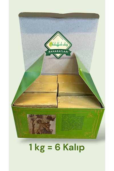 Müftüoğlu Sabun Muftuoglu Daphne Olive Oil Laurel Soap from Hatay Region 5 kg X 6 Pieces = 30 Pieces