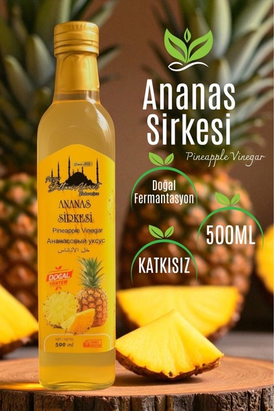 Tarihi SultanAhmet Baharatçısı Ananas Sirkesi 500 ml (Doğal Fermente) (Özel Ü...