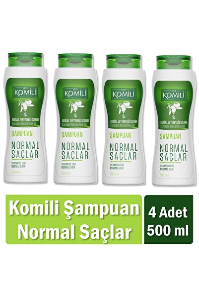 Komili Vegan Basic Care Shampoo for Normal Hair 500 ml X 4 Pieces