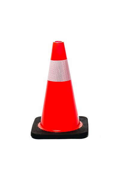 BSP Guard Flexible signal cone with reflective tape, 45 cm