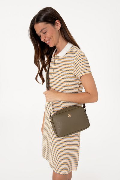 U.S. Polo Assn. Women's Khaki Crossbody Bag 50311449-Vr027