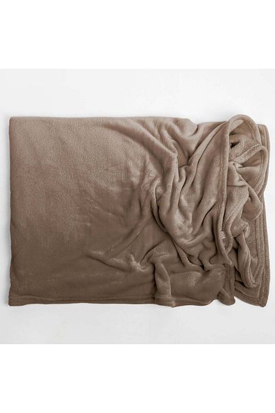 Ella Home Blanket, Warm and Soft, Polyester, Brown, 170x130cm