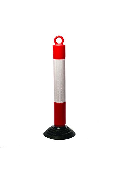 BSP Guard Signal post with reflective strip and removable base 80 cm