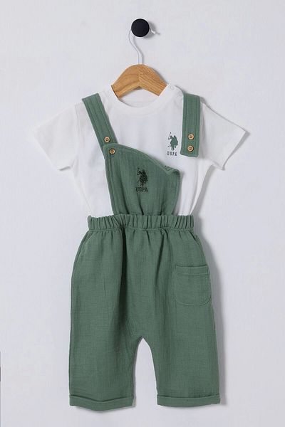 U.S. Polo Assn. U.S Polo Assn Baby Boy 2-Piece Set - Khaki