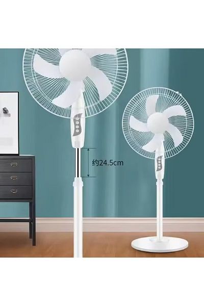 Denx Vertical fan with a base, easy to move, with a design suitable for homes and offices, white colour