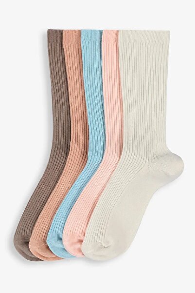 Calverton Socks مجموعة من 5 جوارب طويلة للنساء من Derby