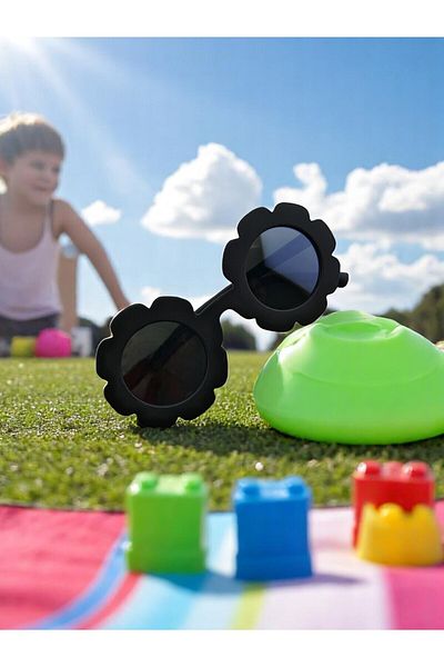 CHANCE GİFT Papatya Model Children's Sunglasses Uv 400 Protection Polarized Sunglasses (1-13 Years)