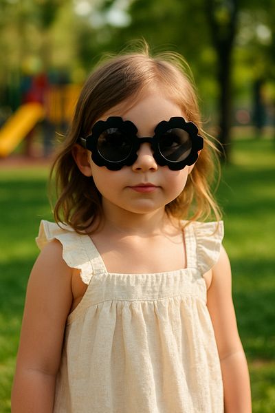 CHANCE GİFT Papatya Model Children's Sunglasses Uv 400 Protection Polarized Sunglasses (1-13 Years)