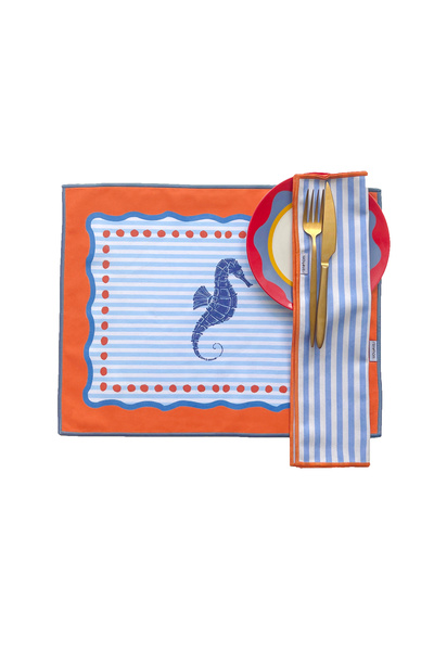 RİTMOHOME Marine, Sea, Μοτίβο, Έντυπο, Πολύχρωμο, Ριγέ, Αμερικάνικο σερβίτσιο...