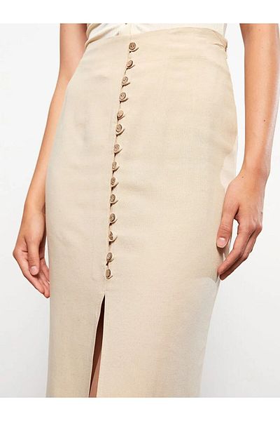 LC Waikiki Lcw Casual Zippered Straight Women's Skirt