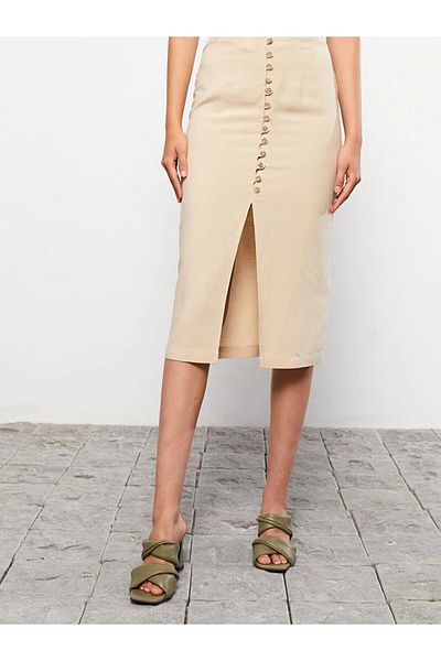 LC Waikiki Lcw Casual Zippered Straight Women's Skirt