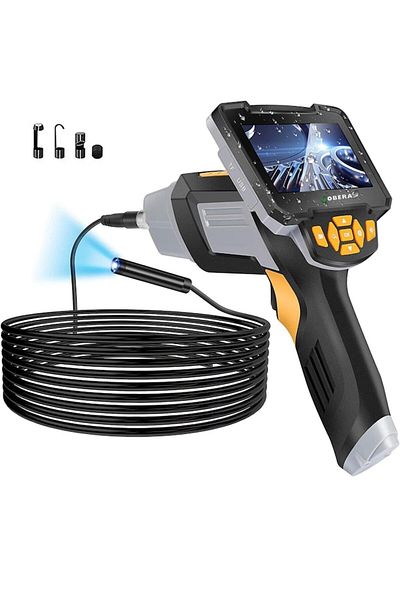 goBERA Industrial Endoscope With Double Lens ®, 10 Meter Cable, 20000mah Battery, Carrying Bag