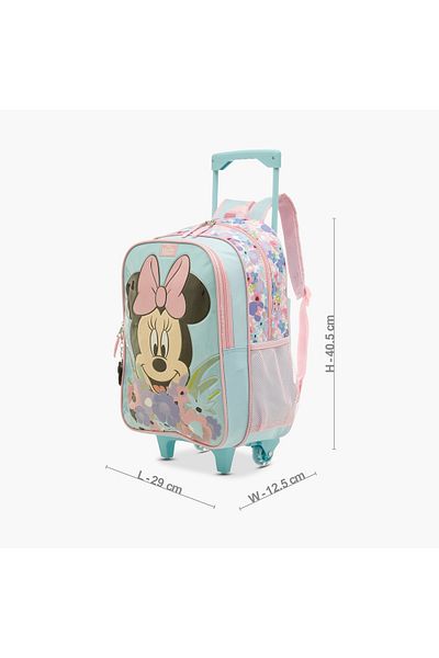 Disney Minnie Mouse Print 5-Piece Trolley Backpack Set - 16 inches