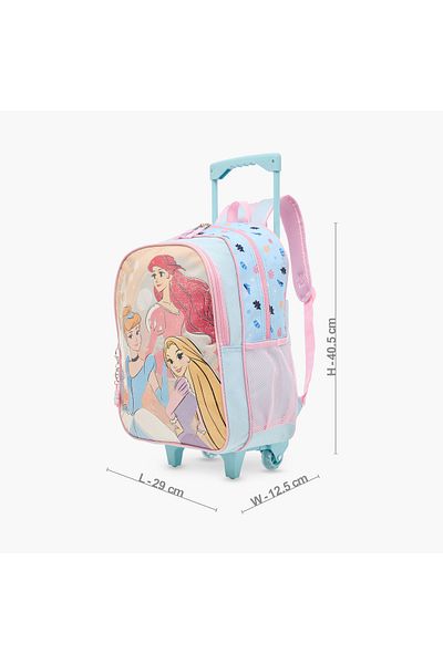 Disney Princess Print 5-Piece Trolley Backpack Set -16 inches