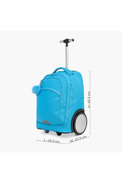 Juniors Solid Trolley Backpack with Lunch Bag and Pencil Pouch - 18 inches