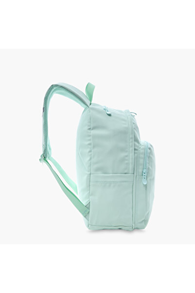 Juniors Solid Backpack with Adjustable Straps and Zip Closure - 16 inches