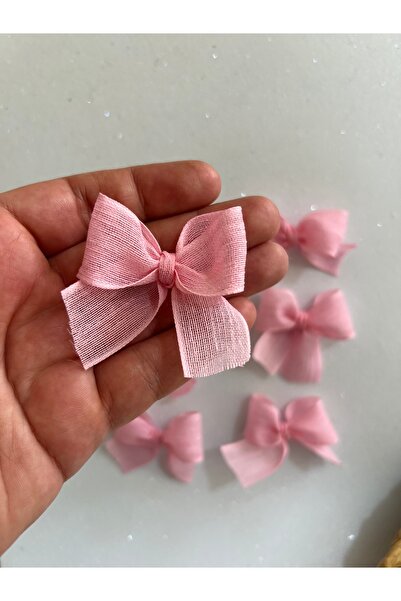 Light of Love Pembe Keten Kurdele Hazır Fiyonk - 20 Adet