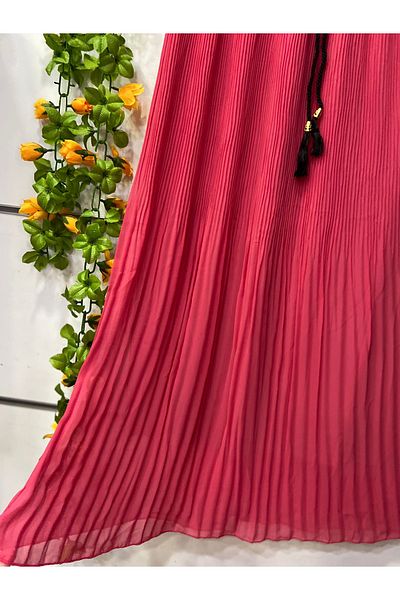 edu collection Pleated Chiffon Skirt