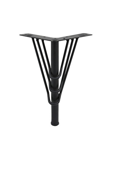 BafArt Metal Tel Ayak Siyah 4 Adet