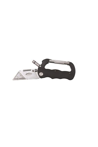 flores Knife-type cutter, with carabiner, 5 spare blades