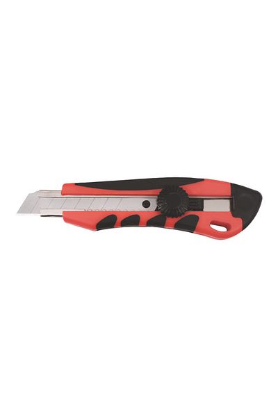 flores Rubberized plastic cutter with screw, red - black