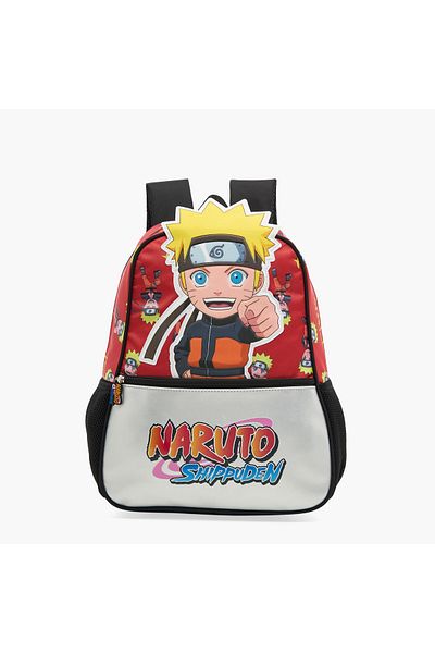 TV TOKYO Naruto Print Backpack with Adjustable Straps and Zip Closure - 14 inches