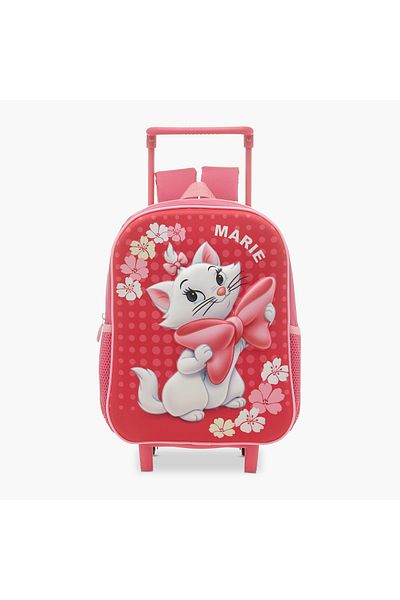 Disney Marie Print Trolley Backpack with Lunch Bag and Pencil Pouch - 12 inches