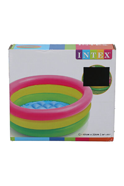 Intex 3 Ring Sunset Glow Kiddie Pool Multicolor 61 X 22 Cm
