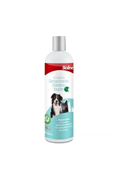 Bioline Deinsectization Pet Shampoo - 200ml Anti-Parasitic & Skin Repair
