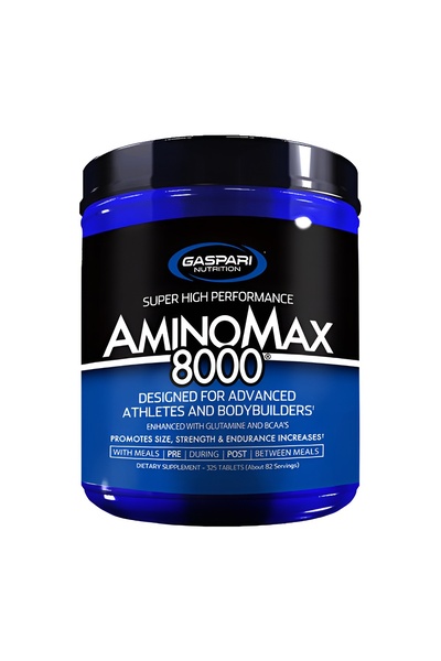 Gaspari Nutrition أمينو ماكس 8000، أحماض أمينية، 325 قرصًا، 82 حصة