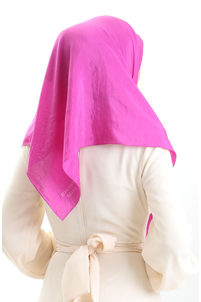 sefamerve Madame Mary French Voile Scarf 19098-12 Fuchsia